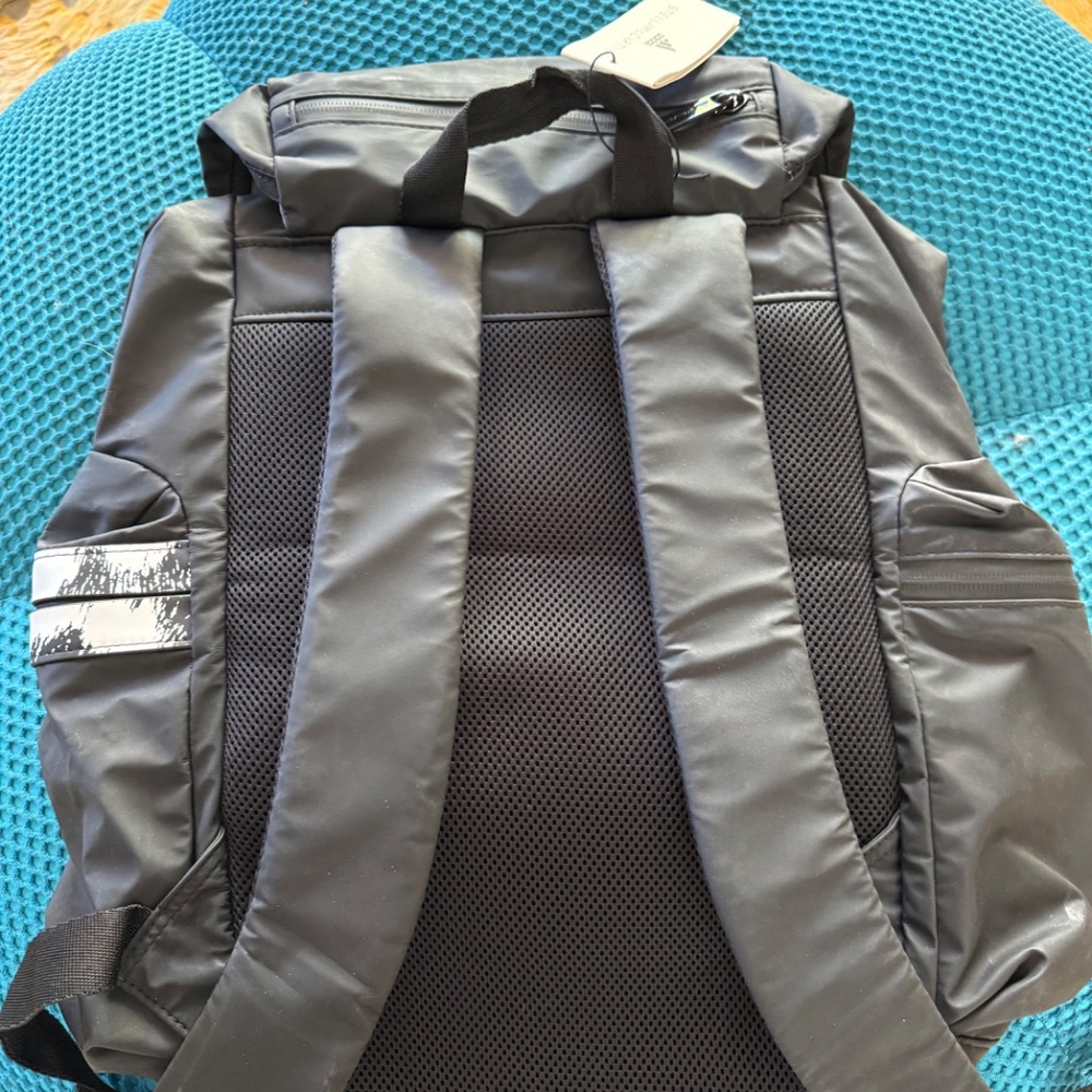 Stella McCartney and Adidas Backpack in Black with White Side Accent - Picture 2 of 7